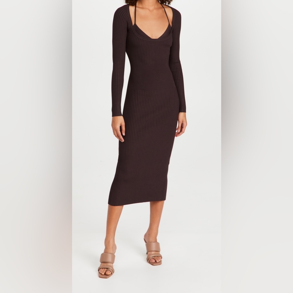 Simkhai Liza Dress (Brown, Medium)